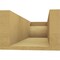 Ekena Millwork 6in. W x 4in. H x 16in. L Rivera Woodgrain TimberThane Rafter Tail, Primed Tan RFTUR06X04X16RIVRCPR - alternate 3